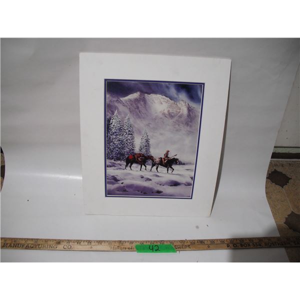 Trail on the edge of the night print by mark silversmith (13x16) no frame with certificate