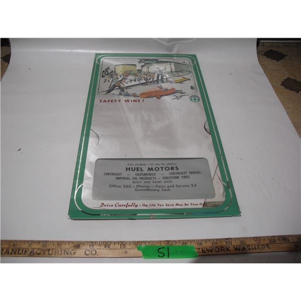 Vintage soap box derby mirrored advertising gravelbourg.sk green cross for saftey  12x22