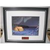 Image 1 : "chirstmas camp" glen scrimshaw limited edition lithgrsphic print #214/599 in frame with certificate