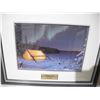 Image 2 : "chirstmas camp" glen scrimshaw limited edition lithgrsphic print #214/599 in frame with certificate