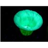 Image 2 : 3 uranium glass akro agate small bowls ( diameter top 2.5 + 3.5 in )