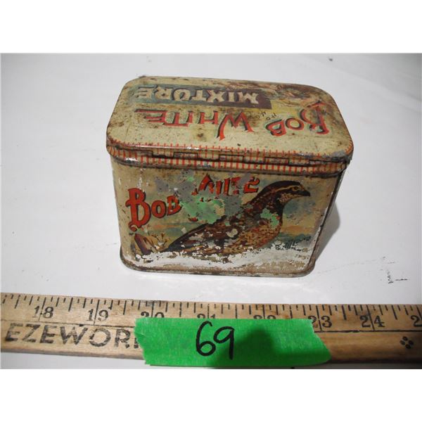 Bob white mixture tobacco tin