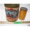 Image 1 : Ben-hur tomato cat sup tin paper label nice graphics + certified health salt tin