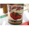 Image 5 : Ben-hur tomato cat sup tin paper label nice graphics + certified health salt tin