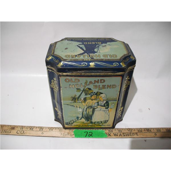 Old holland blend coffe tin winnipeg man