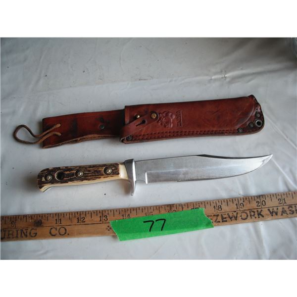 6396 handmade original puma bowie knife with sheath