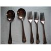 Image 5 : 5 cp hotels oneida silversmiths spoons+ 5 oneida hotel spoons plate forks