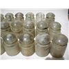 Image 3 : 18 clear glass insulators
