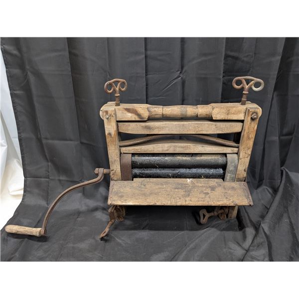 Vintage or Antique Clothes Washer Wringer Wooden