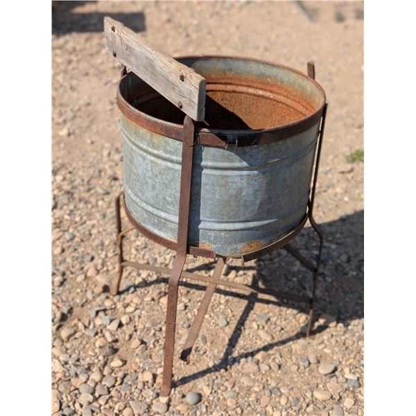 Antique Washer 32" W/ Wooden back Board