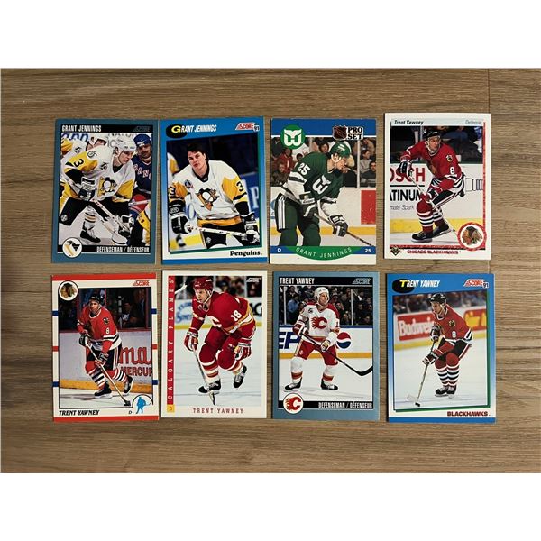 Pride of Hudson Bay! Lot of Trent Yawney & Grant Jennings hockey cards.