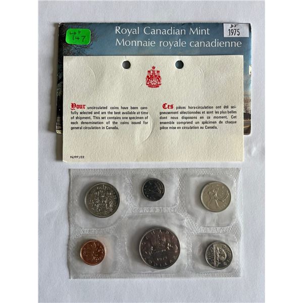 1975 sealed and uncirculated proof like Canadian coin set.