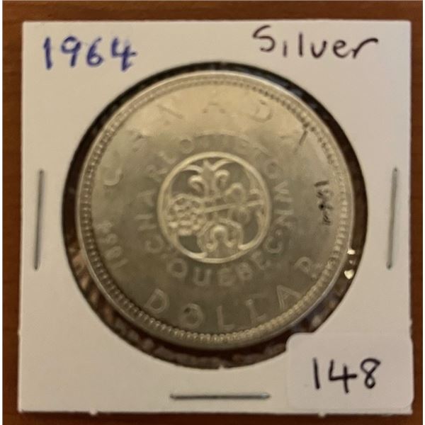 1964 Canadian Silver Dollar.