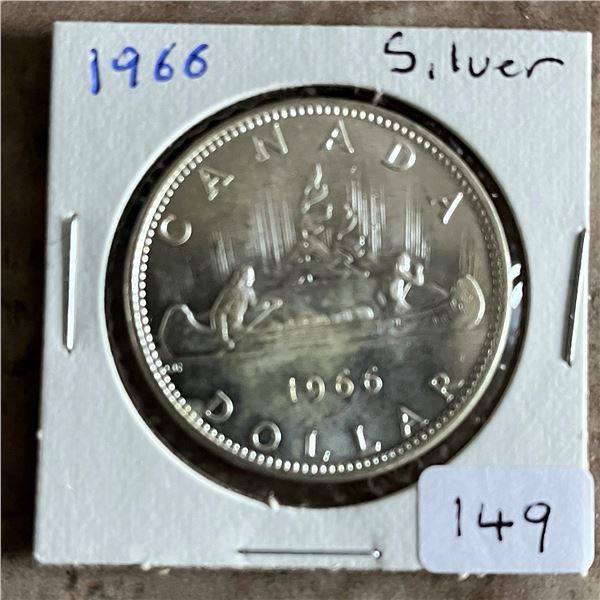 1966 Canadian Silver Dollar.