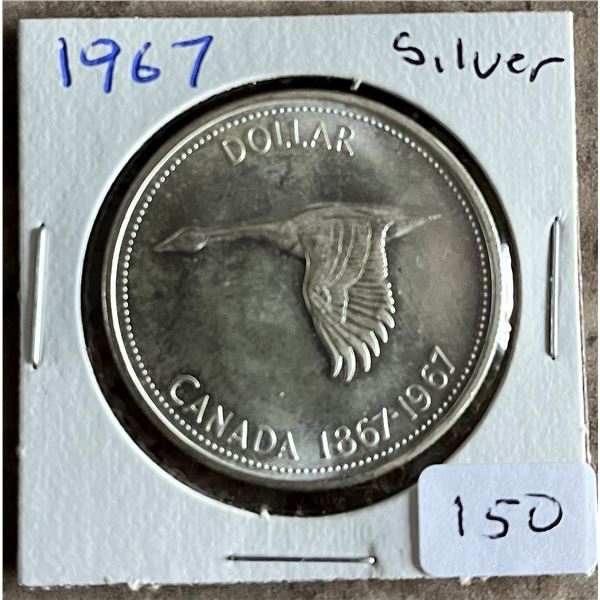 1967 Canadian Silver Dollar.