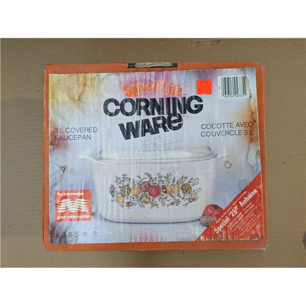 Factory Sealed Original Box Spice O' Life Corning Ware A-3-8-S