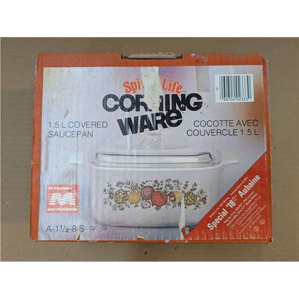 Factory Sealed Original Box Spice O' Life Corning Ware A-1/2-8-S