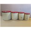 Image 1 : (4) Large to small Metal Canisters
