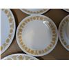 Image 6 : 16 Piece Casual Tableware Set Corning Ware Butterfly Gold Colored Design w/ Original Box