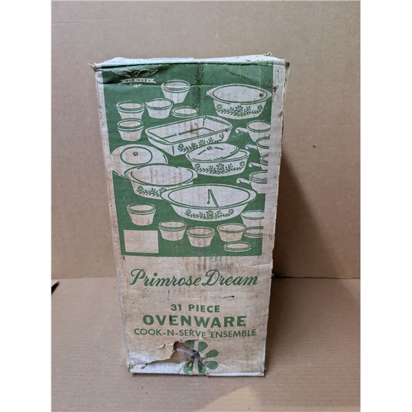 Primrose Dream 31 Piece Ovenware Cook-N-Serve Ensemble w/ Original Box