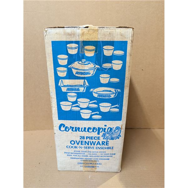Cornucopia 28 Piece Ovenware Cook-N-Serve Ensemble w/ Original Box