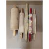 Image 1 : (5) Vintage Wooden Rolling Pins (1) Kruskal Vintage Rolling Pin