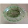 Image 3 : (2) Vintage Hazel Atlas Royal Lace Green Depression Glass Oval serving Platters