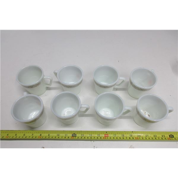 Lot of 8 Pyrex Mugs.