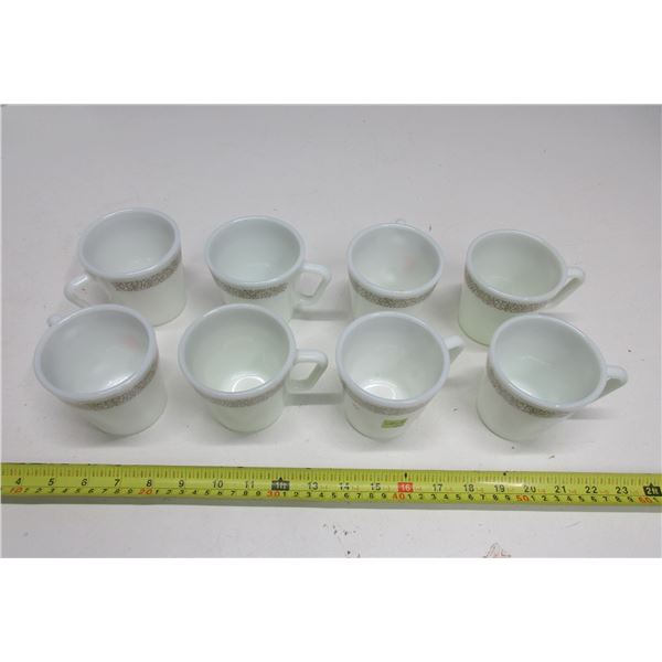 Lot of 8 Pyrex Mugs.