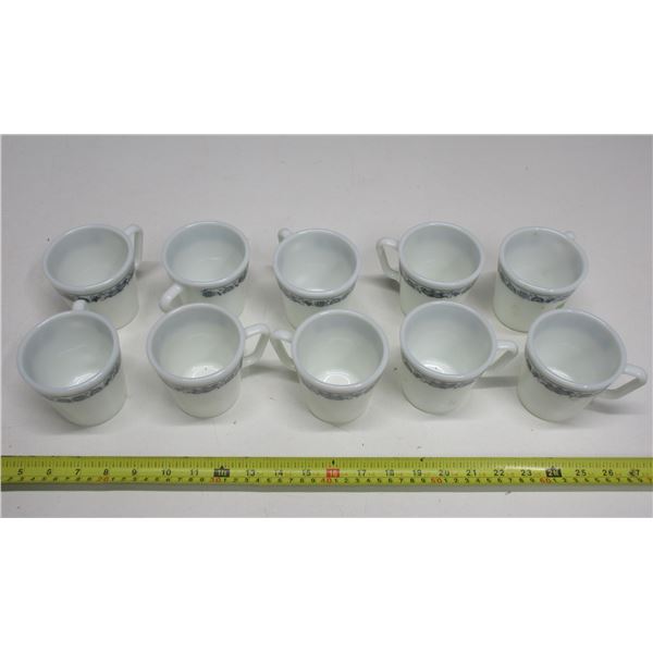 Lot of 10 Pyrex Mugs.