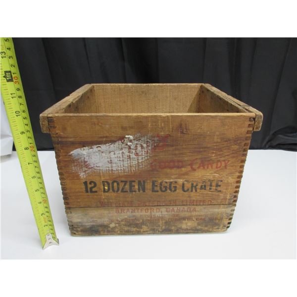 Vintage 12 Dozen Egg Crate. (Westom's Good Candy)