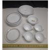 Image 1 : Corelle by Corning - 10 Rim Soup Bowls, 4 Tea Cup, 2 Small Plates, 3 Bowls, 1 Large Bowl.