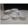 Image 2 : Corelle by Corning - 10 Rim Soup Bowls, 4 Tea Cup, 2 Small Plates, 3 Bowls, 1 Large Bowl.