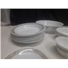 Image 3 : Corelle by Corning - 10 Rim Soup Bowls, 4 Tea Cup, 2 Small Plates, 3 Bowls, 1 Large Bowl.