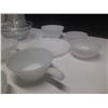 Image 3 : Vintage Anchor Hocking Fire- King Milk Glass (4) Bowl, (3) Café Mug and Vintage Glassbake (3) Bowl, 