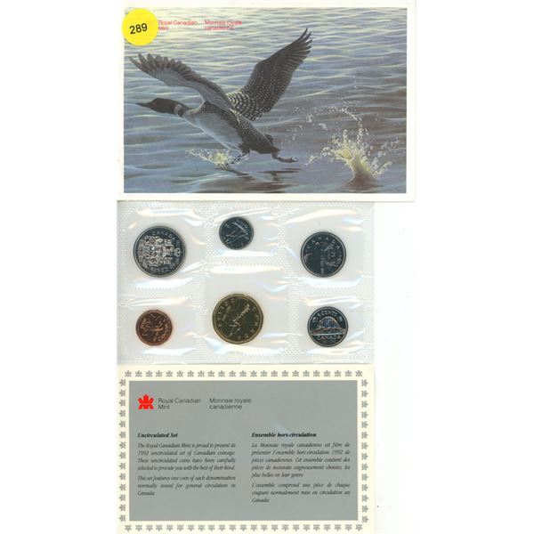 1992 Canadian Proof Coin Set.