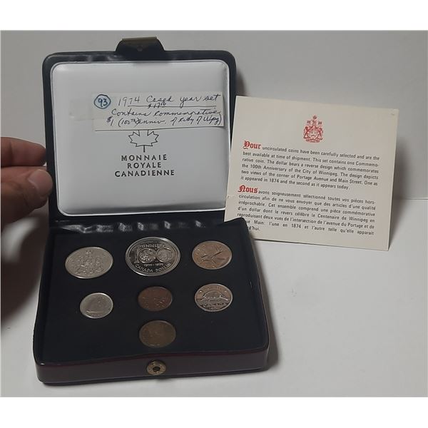 1974 Canada RCM Double Penny - 100th Anniversary of Winnipeg.