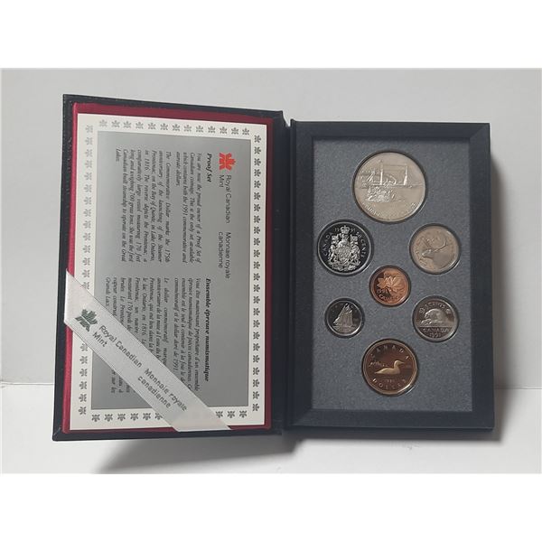 1991 Canada Double Dollar Proof Set.