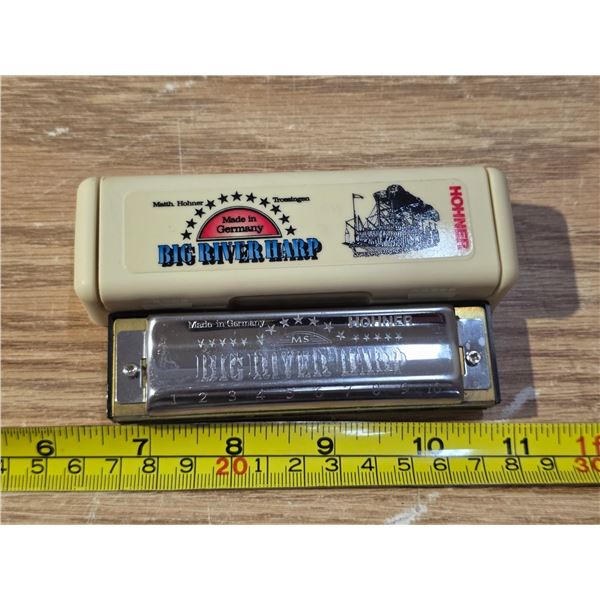 Big River Harp harmonica with case
