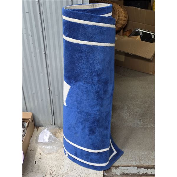 Blue Toronto maple leaf's rug- 6ft