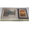 Image 1 : Antique Picture Frame and Painting
