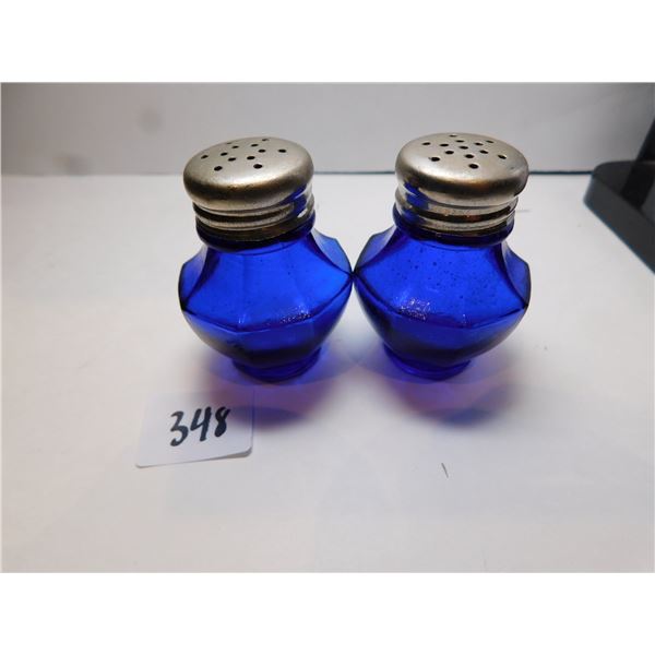 348.  COBALT BLUE SALT AND PEPPER