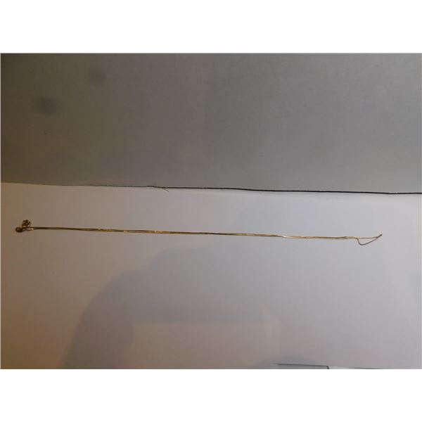355.  VERY FINE 16” 10K GOLD CHAIN NECKLACE, 0.61G