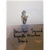 Image 1 : 357.  SIGNED BOUCHER RHINESTONE BAGUETTE BROOCH, SCARCE