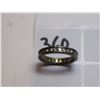 Image 2 : 360.  STERLING AND RHINESTONE RING SIZE 5 3/4