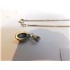 Image 3 : 366.  STERLING SILVER 17” NECKLACE AND PENDANT