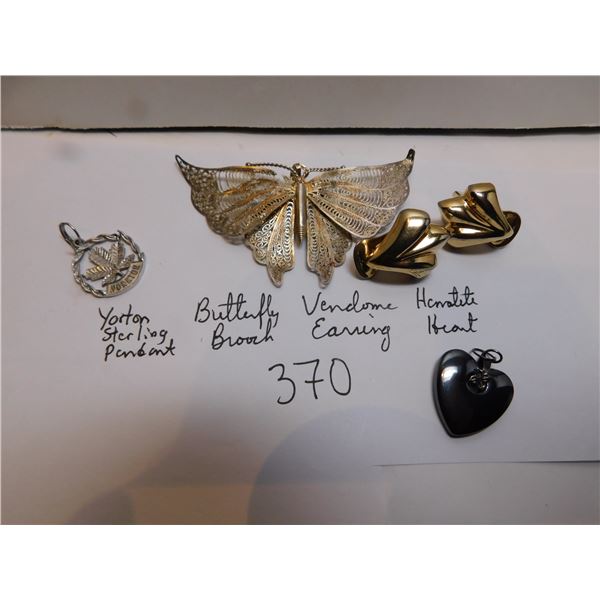 370.  STERLING AND OTHER JEWELRY LOT