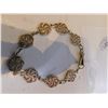 Image 1 : 371.  STERLING SILVER BRACELET, FILIGREE FLOWERS