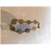Image 2 : 371.  STERLING SILVER BRACELET, FILIGREE FLOWERS