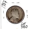 Image 2 : 380.  1907 50 CENT PIECE, EDWARD VII